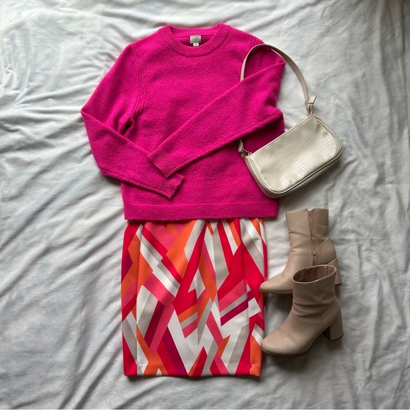 NWT Geometric Calvin Klein Dress - Picture 3 of 8